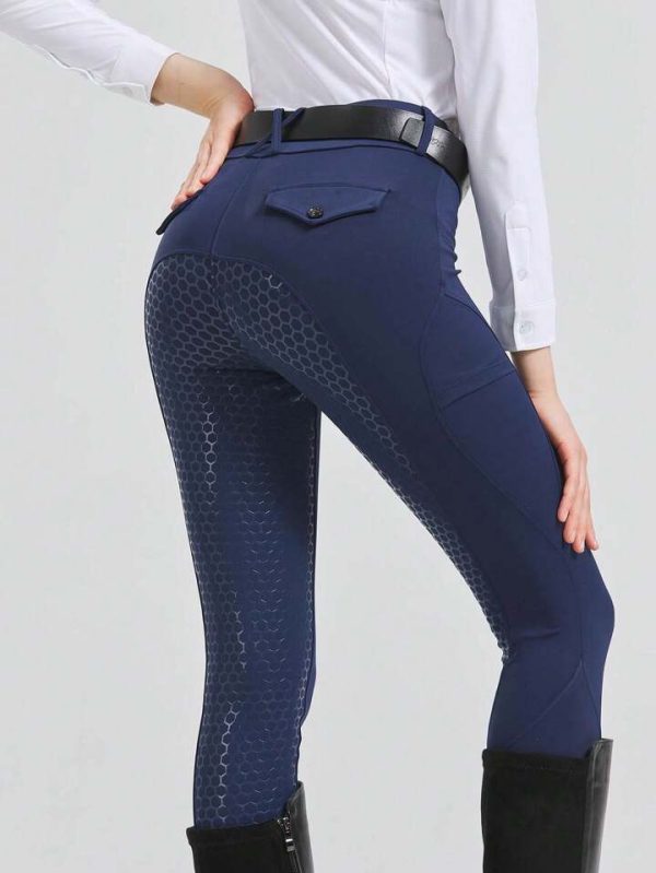 Lady in navy breeches