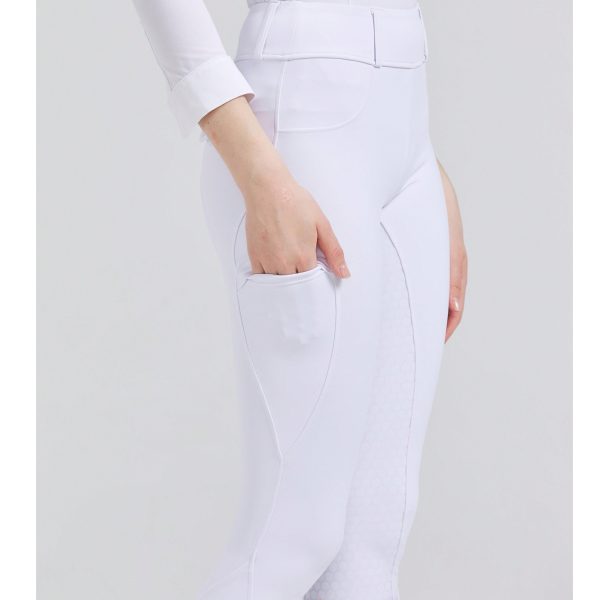 White show breeches silicone seat