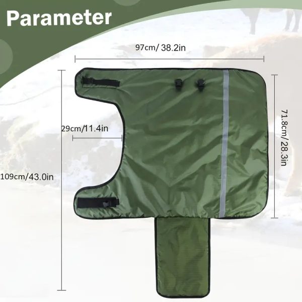 Green foal rain sheet