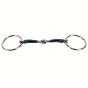 Loose Ring Jointed snaffle 5.5" Blue Steel flat