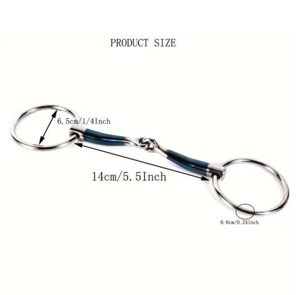 Loose Ring Jointed snaffle 5.5" Blue Steel