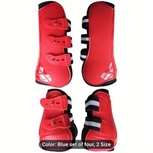 Clip tendon boots red full set